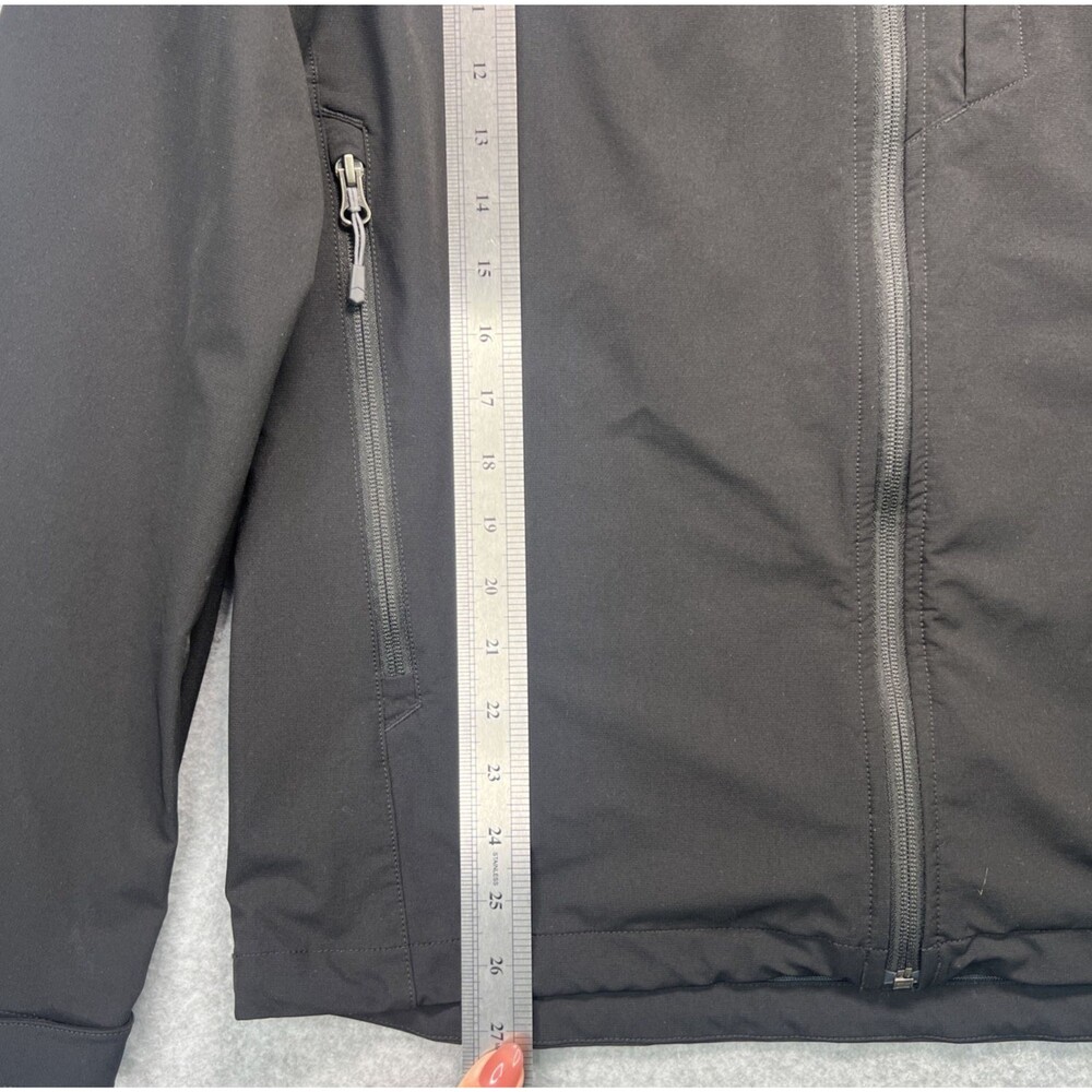 Mountain Hardware Mens Ozonic Stretch Rain Jacket Medium Black Hooded Soft Shell - Picture 6 of 15